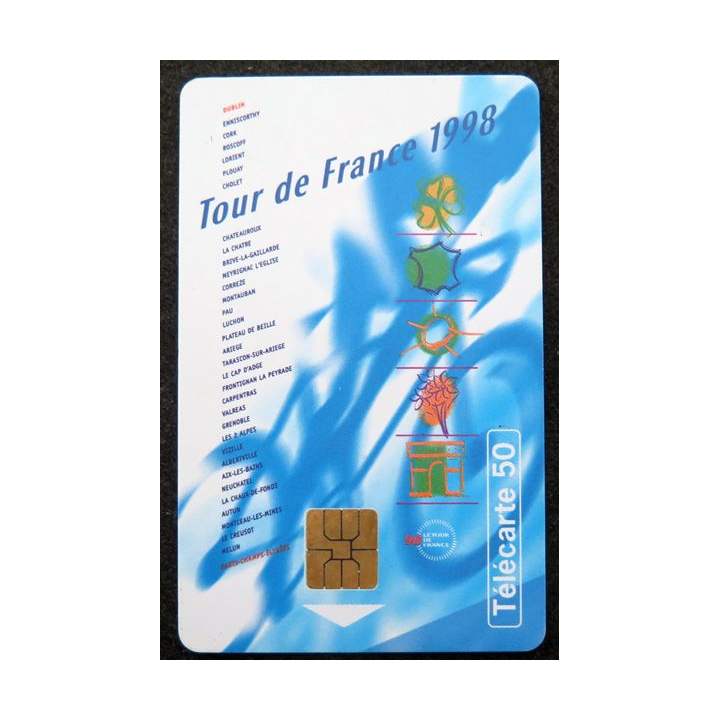 Carte téléphonique télécarte 50 Tour de France 1998