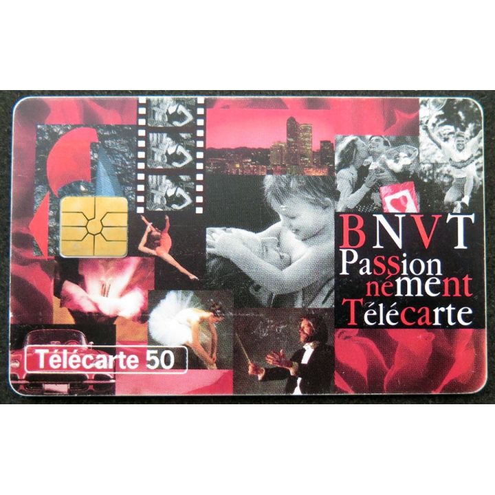 Carte téléphonique télécarte 50 BNVT Passionnément Télécarte