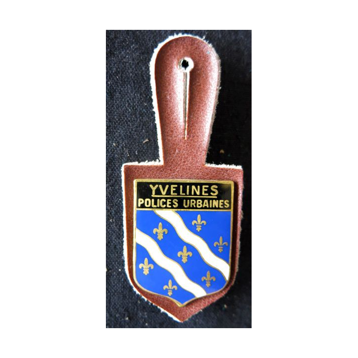 POLICE : insigne métallique des Polices urbaines des Yvelines de fabrication Drago Paris