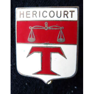 POLICE : insigne métallique de la Police nationale de la ville de Héricourt