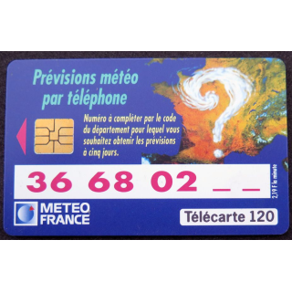 Carte téléphonique télécarte 50 Méteo France