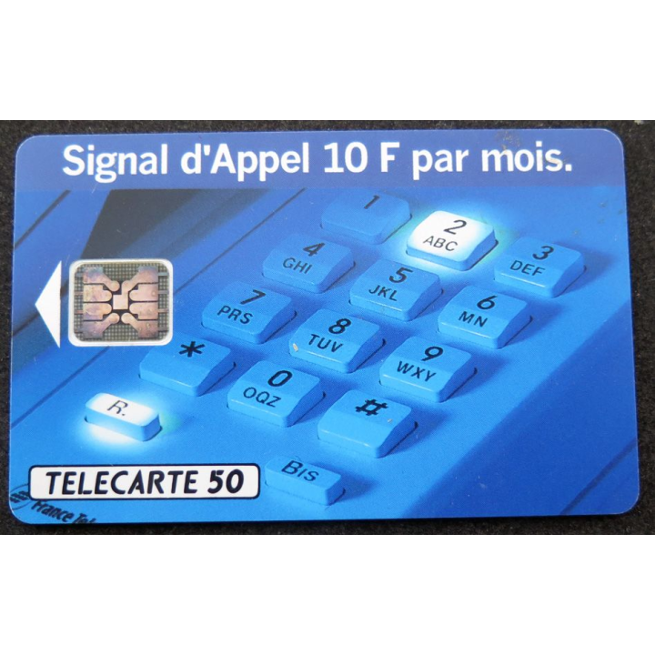 Carte téléphonique télécarte 50 Signal d'Appel 10F par mois