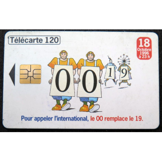 Carte téléphonique télécarte 120 Numérotation à 10 chiffres