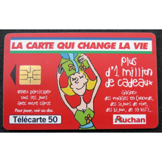 Carte téléphonique télécarte 50 Auchan
