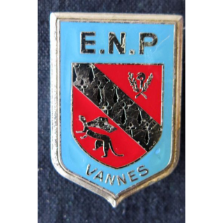 POLICE VANNES : insigne de l'école nationale de police de Vannes de fabrication Delsart