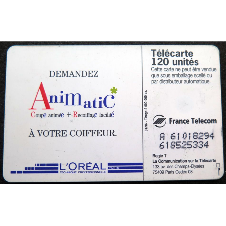 Carte téléphonique télécarte 50 Morpion