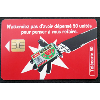 Carte téléphonique télécarte 50 Black Jack
