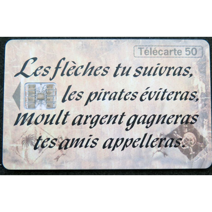 Carte téléphonique télécarte 50 L'Ile aux Trésors