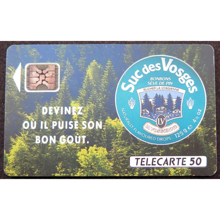 Carte téléphonique télécarte 50 Suc des Vosges