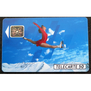 Carte téléphonique télécarte 50 unités XVI° Jeux olympiques d'hiver