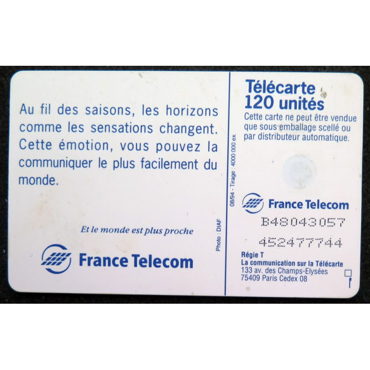 Carte téléphonique télécarte 50 unités France Télécom