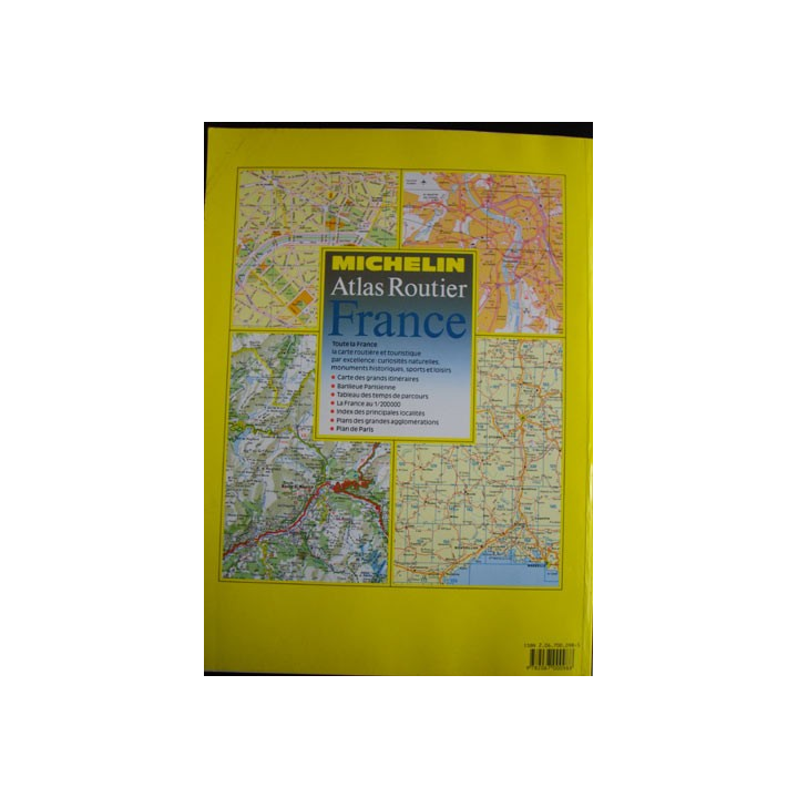 0. ATLAS ROUTIER FRANCE MICHELIN EDITION 1988