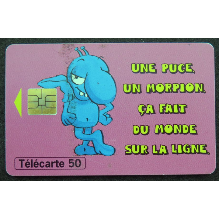 Carte téléphonique télécarte 50 Morpion