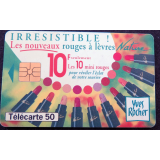 Carte téléphonique télécarte 50 unités Yves Rocher Irrésistible