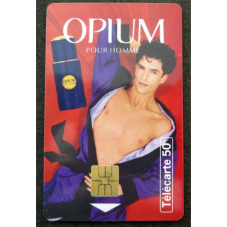 Carte téléphonique télécarte 50 unités Opium pour Homme