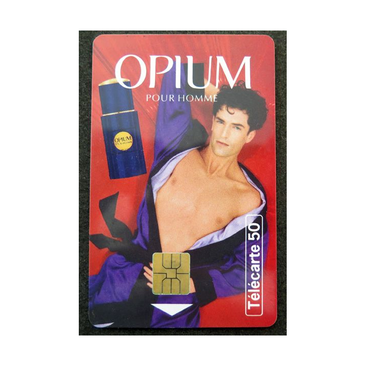 Carte téléphonique télécarte 50 unités Opium pour Homme