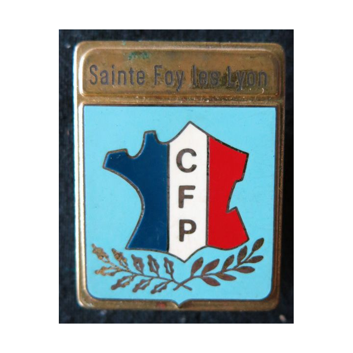 POLICE : insigne métallique du Centre de Formation  de la Police de Sainte Foy Les Lyon de fabrication Eric Mollet