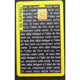 Carte téléphonique télécarte 50 unités Plenyl Laboratoire Oberlin