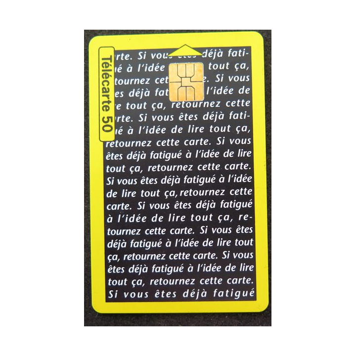 Carte téléphonique télécarte 50 unités Plenyl Laboratoire Oberlin