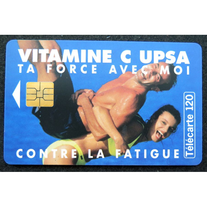 Carte téléphonique télécarte 50 unités Vitamine C UPSA Ta force avec moi