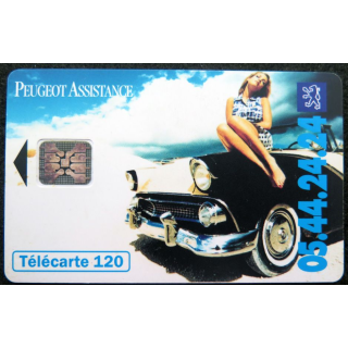 Carte téléphonique télécarte 120 unités Peugeot Assistance