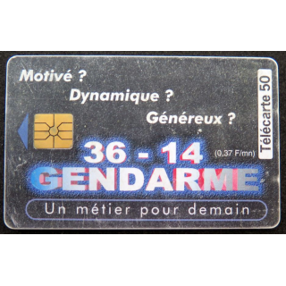 Carte téléphonique télécarte 50 unités Gendarmerie