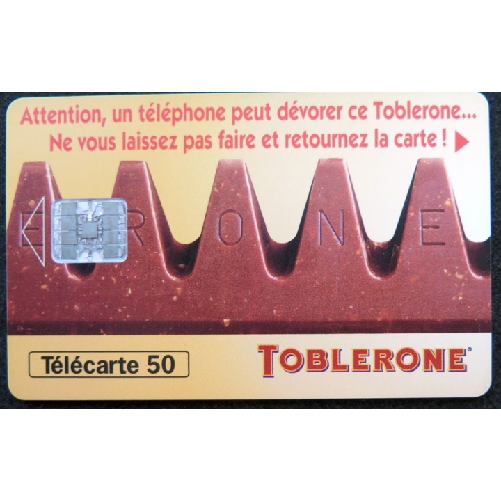 Carte téléphonique télécarte 50 unités Toblerone
