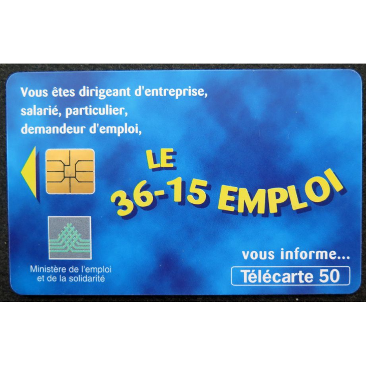 Carte téléphonique télécarte 50 unités 36 15 Emploi