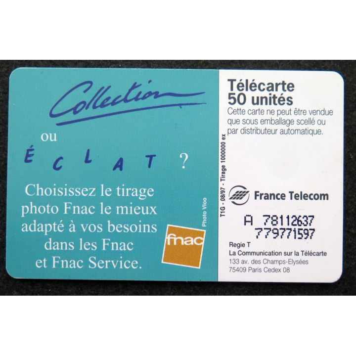 Carte téléphonique télécarte 50 unités Photos FNAC