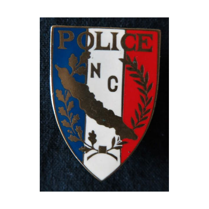 POLICE : insigne métallique de la Police nationale de Nouvelle Calédonie de fabrication Drago Paris