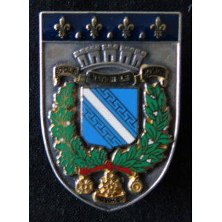 POLICE : insigne métallique de l'école nationale de police de Reims de fabrication Arthus Bertrand