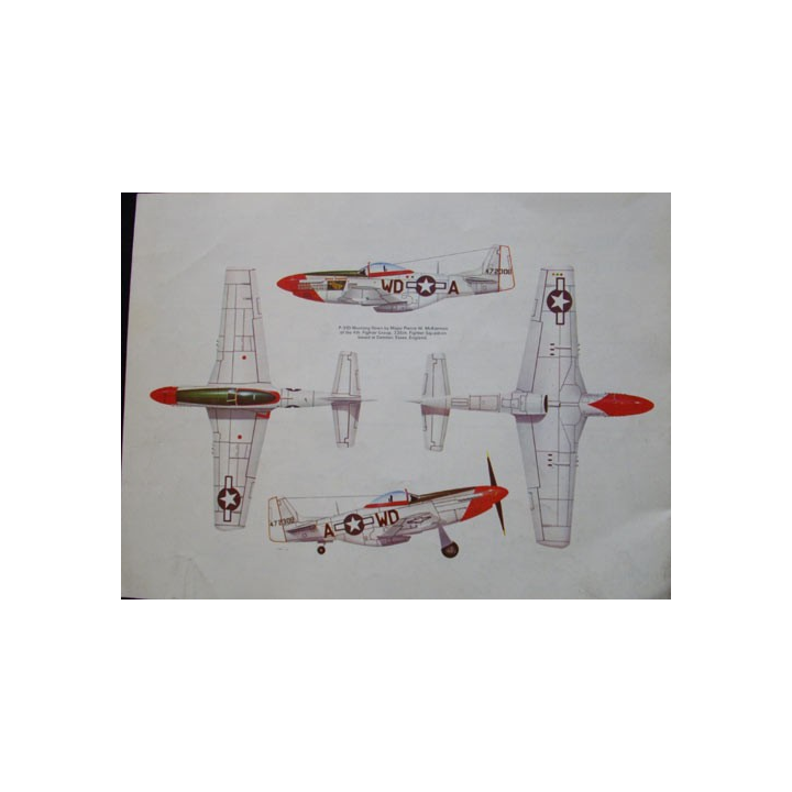 Fascicule Airfix Super Kit échelle 1:24° NORTH AMERICAN P-51 D MUSTANG