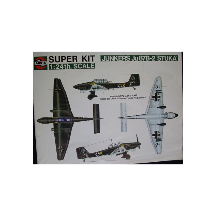 Fascicule Airfix Super Kit échelle 1:24° JUNKERS JU 87B-2 STUKA 
