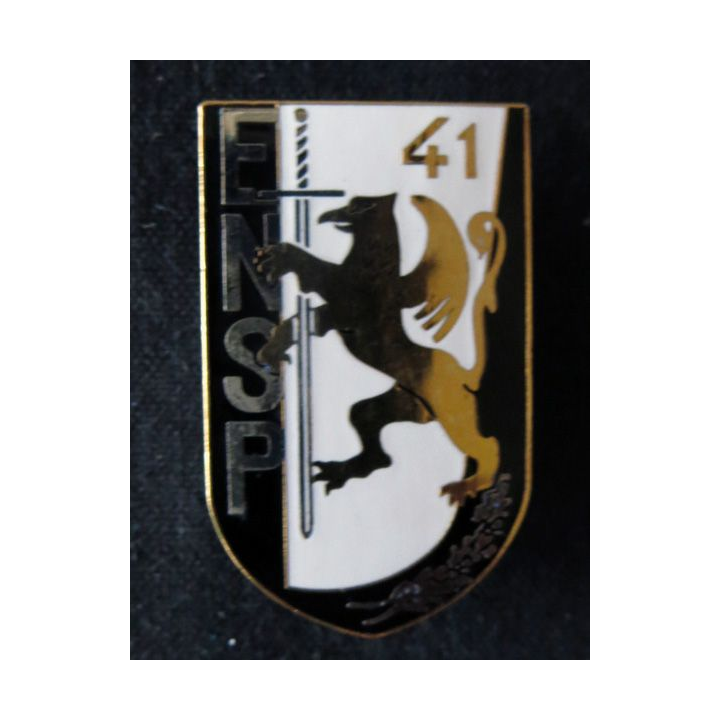 POLICE : insigne métallique de la 41° promotion de L'École nationale supérieure de la Police "Jean Monnet "