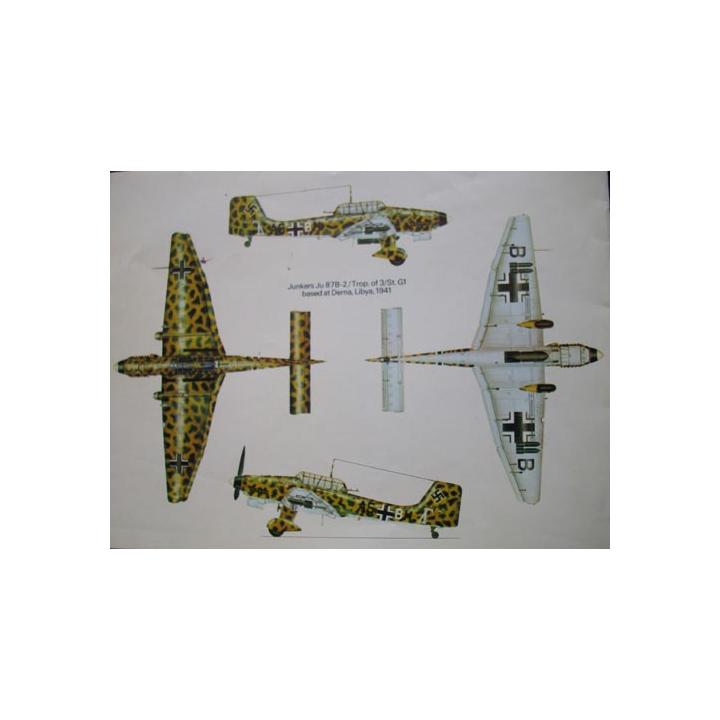 Fascicule Airfix Super Kit échelle 1:24° JUNKERS JU 87B-2 STUKA 