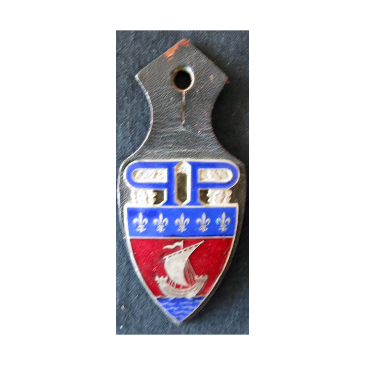 POLICE : insigne métallique de la Police Nationale de Paris gardien de la paix