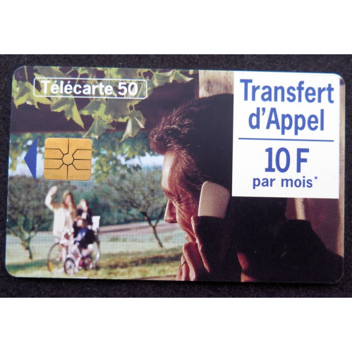 Carte téléphonique télécarte 50 Transfert d'Appel 10F par mois