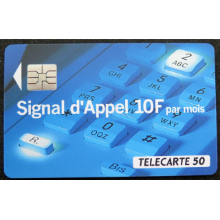 Carte téléphonique télécarte 50 Signal d'Appel 10F par mois