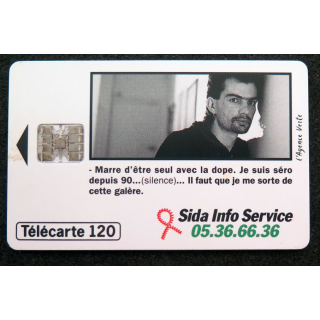 Carte téléphonique télécarte 50 unités Sida Info Service