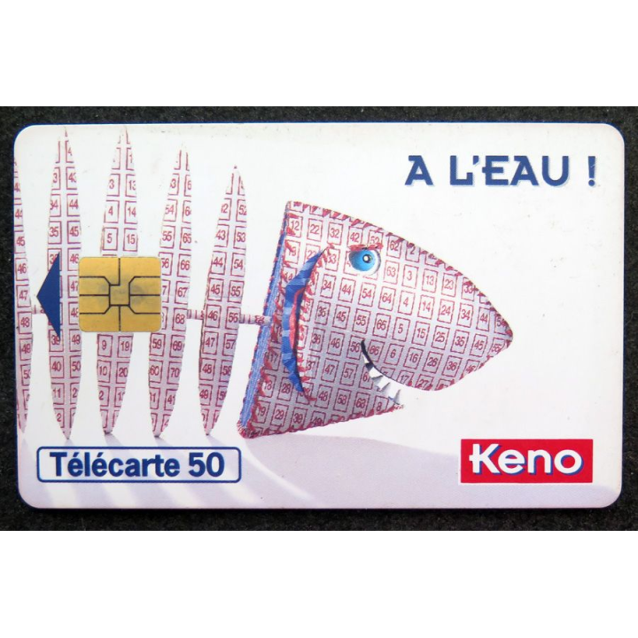 Carte téléphonique télécarte 120 unités Keno