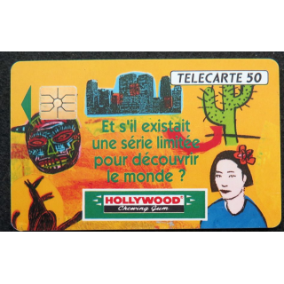 Carte téléphonique télécarte 50 unités Hollywood Chewing Gum