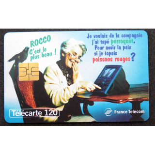 Carte téléphonique télécarte 120 unités Minitel Rocco c'est le plus beau