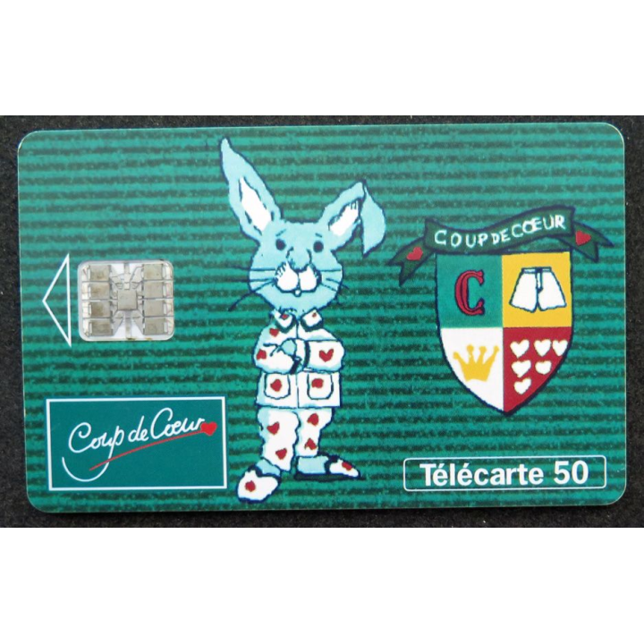 Carte téléphonique télécarte 50 unités Coup de coeur
