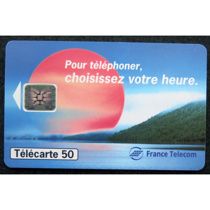 Carte téléphonique télécarte 50 Pour téléphoner choisissez votre heure