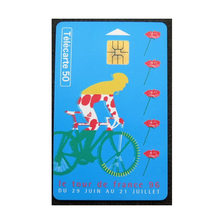 Carte téléphonique télécarte 50 Tour de France 1996