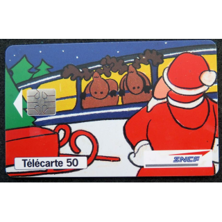 Carte téléphonique télécarte 50 unités La SNCF vous présente ses meilleurs voeux