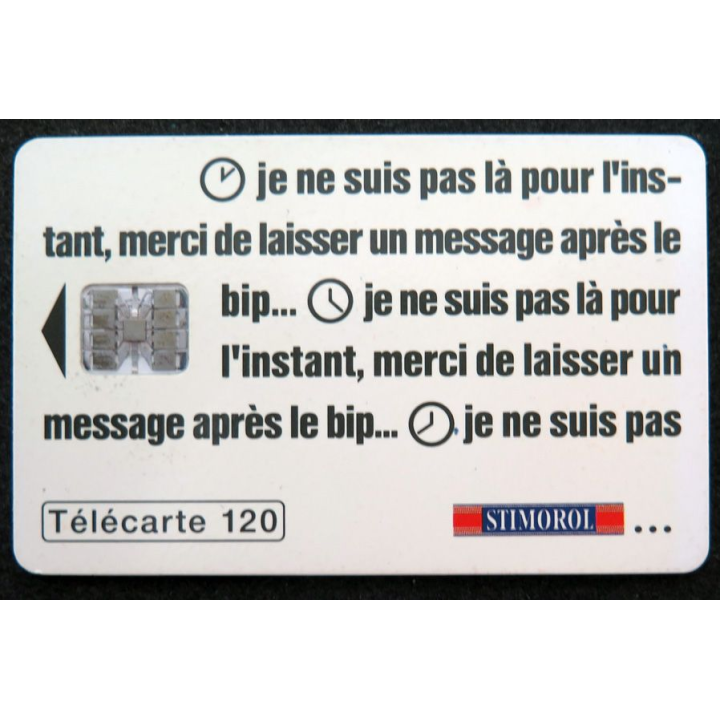 Carte téléphonique télécarte 50 unités Chewing-Gum Stimorol
