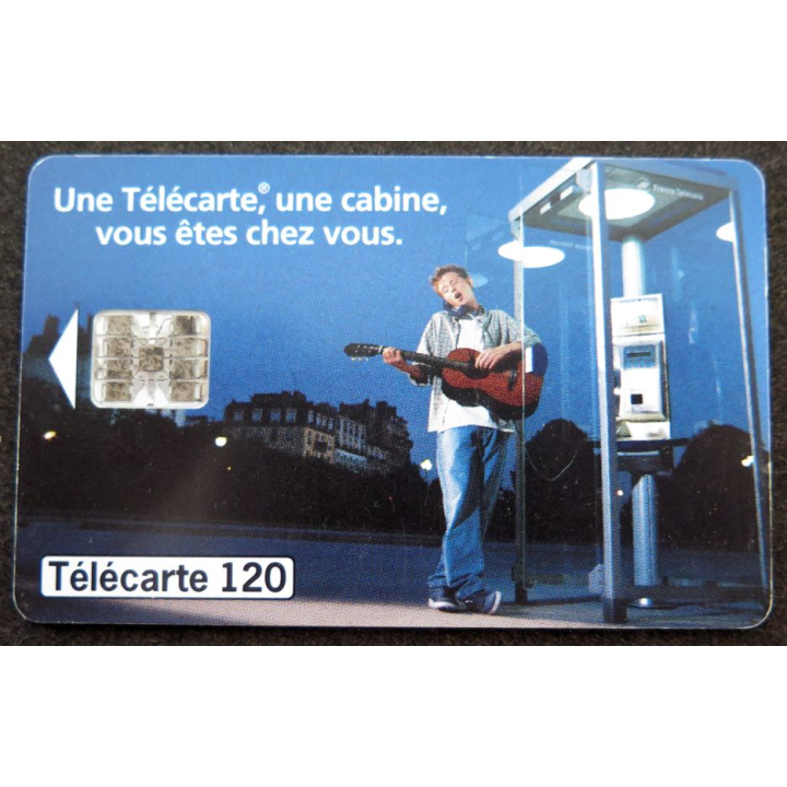 Carte téléphonique télécarte 120 unités Une télécarte, une cabine, vous êtes chez vous