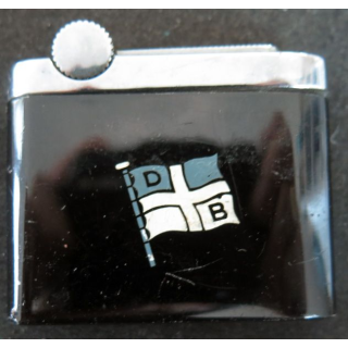 BRIQUET : briquet en acier argenté et noir Feudor 1 x 4,2 x 5,5 cm