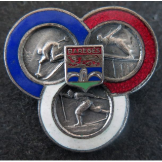 Insigne émaillé de la station de ski de Barèges fabrication Augis